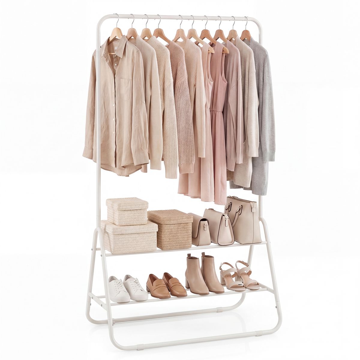 Metal Garment Rack - Rack-White