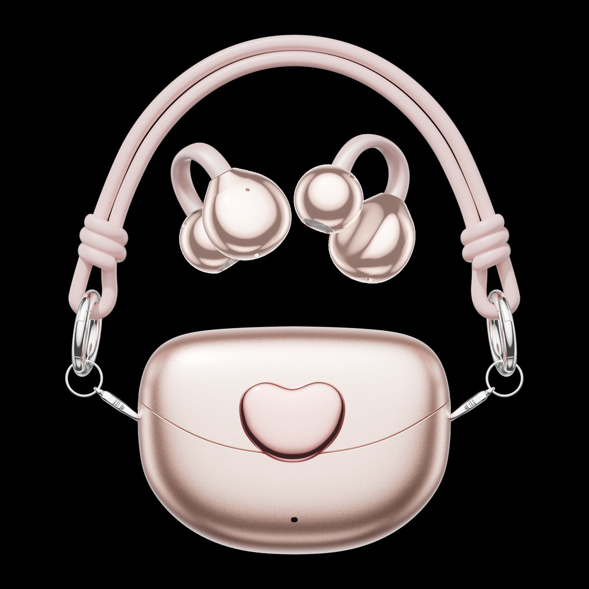Cute Clamp Open-Ear Earbuds - Cute Clamp Open-Ear Earbuds - Pink