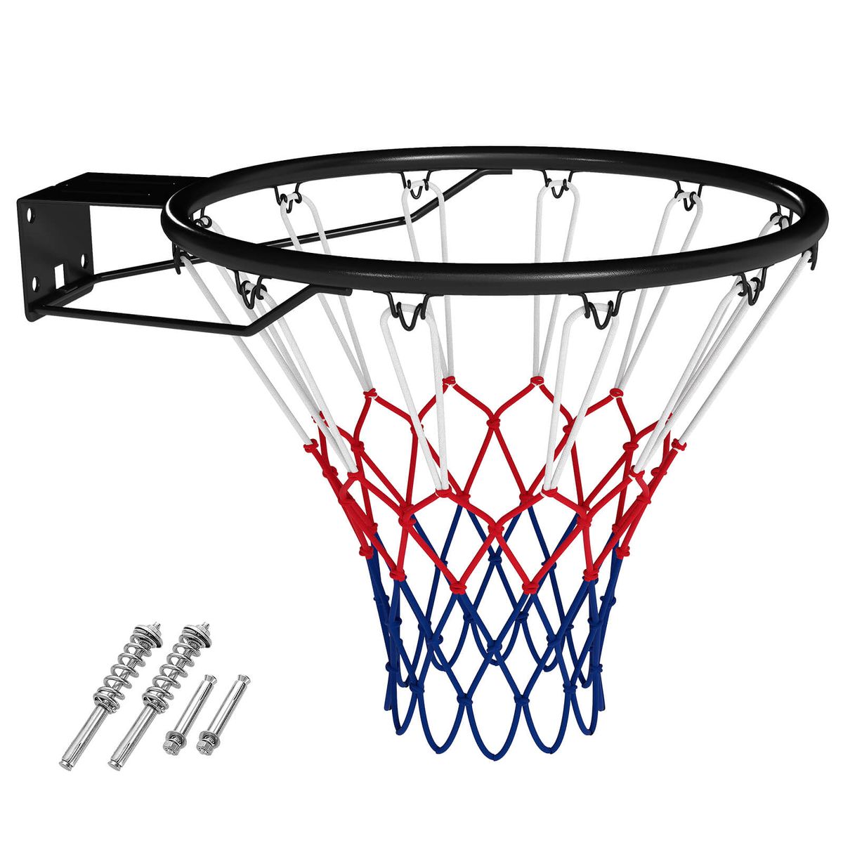 18" Basketball Rim with Double Springs - Black