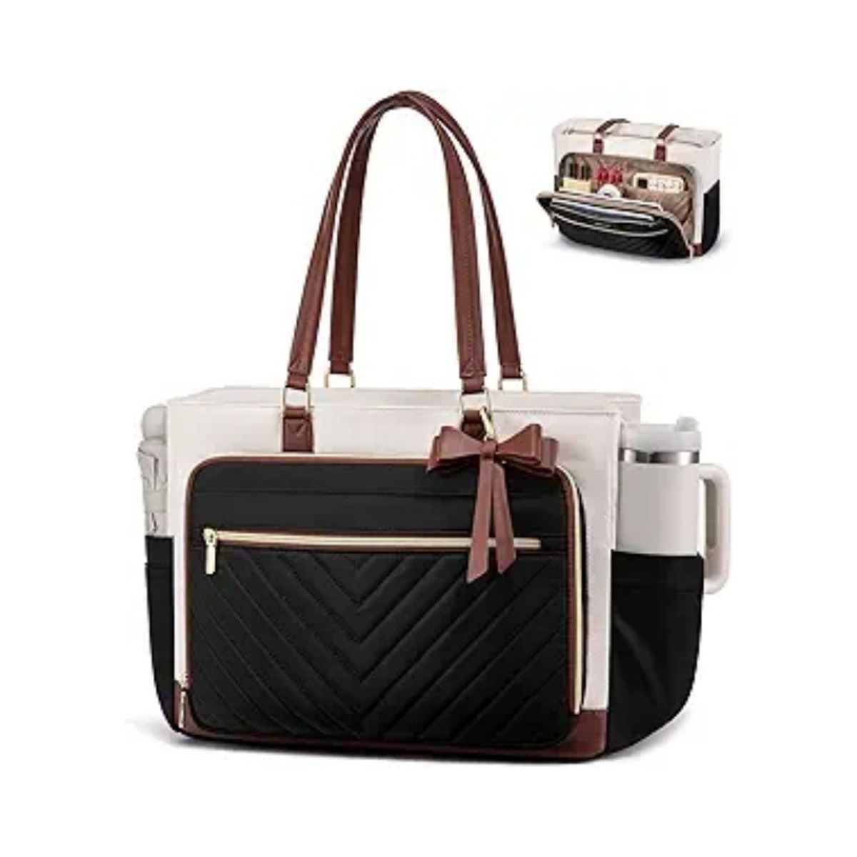 IVY HIGH Laptop Tote Bag - IVY HIGH Laptop Tote Bag - White