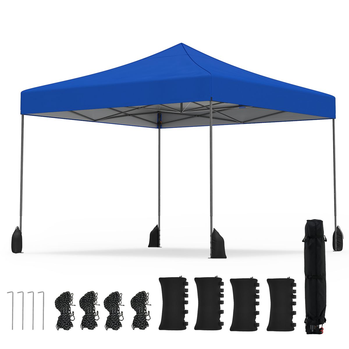 9.5x9.5-foot Pop up Canopy Tent - Tent-Blue