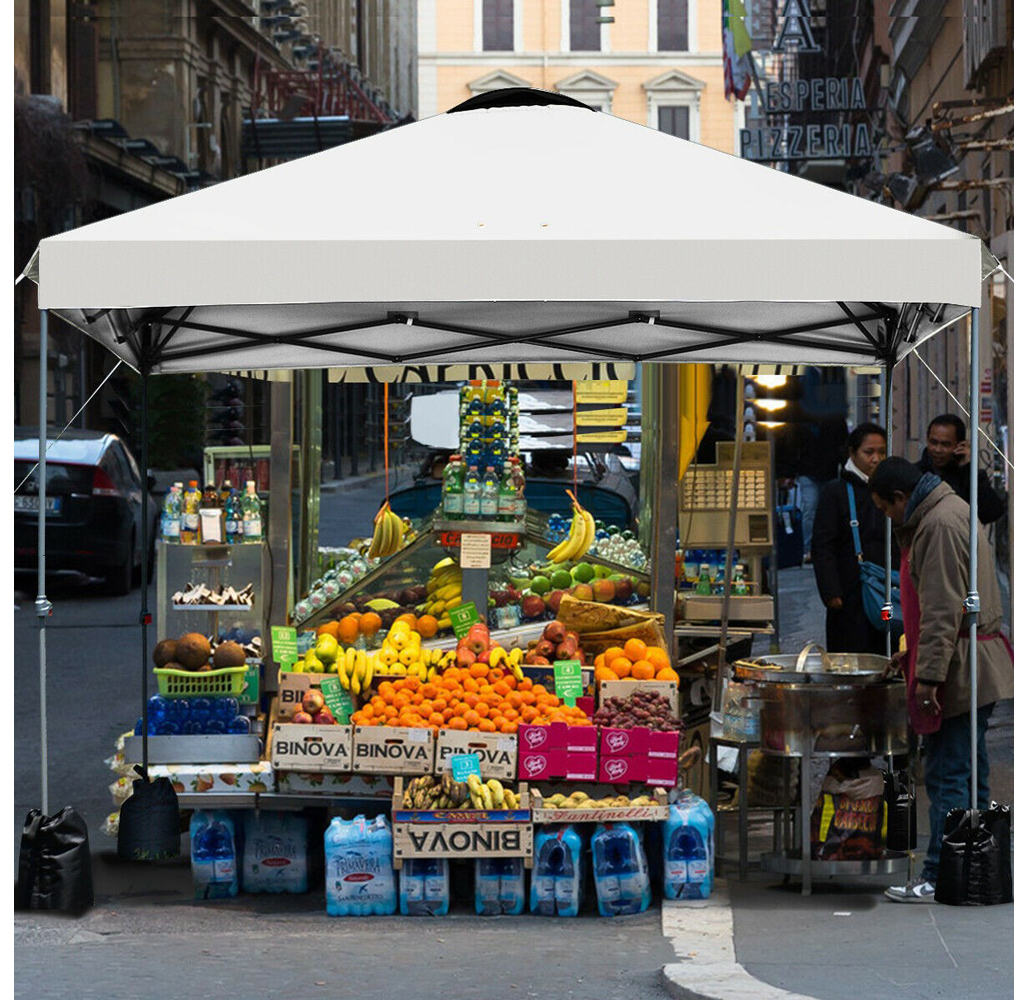 Pop Up 10' x 10' Canopy with Rolling Carry Bag and Sandbags - DUMMY VARIANT