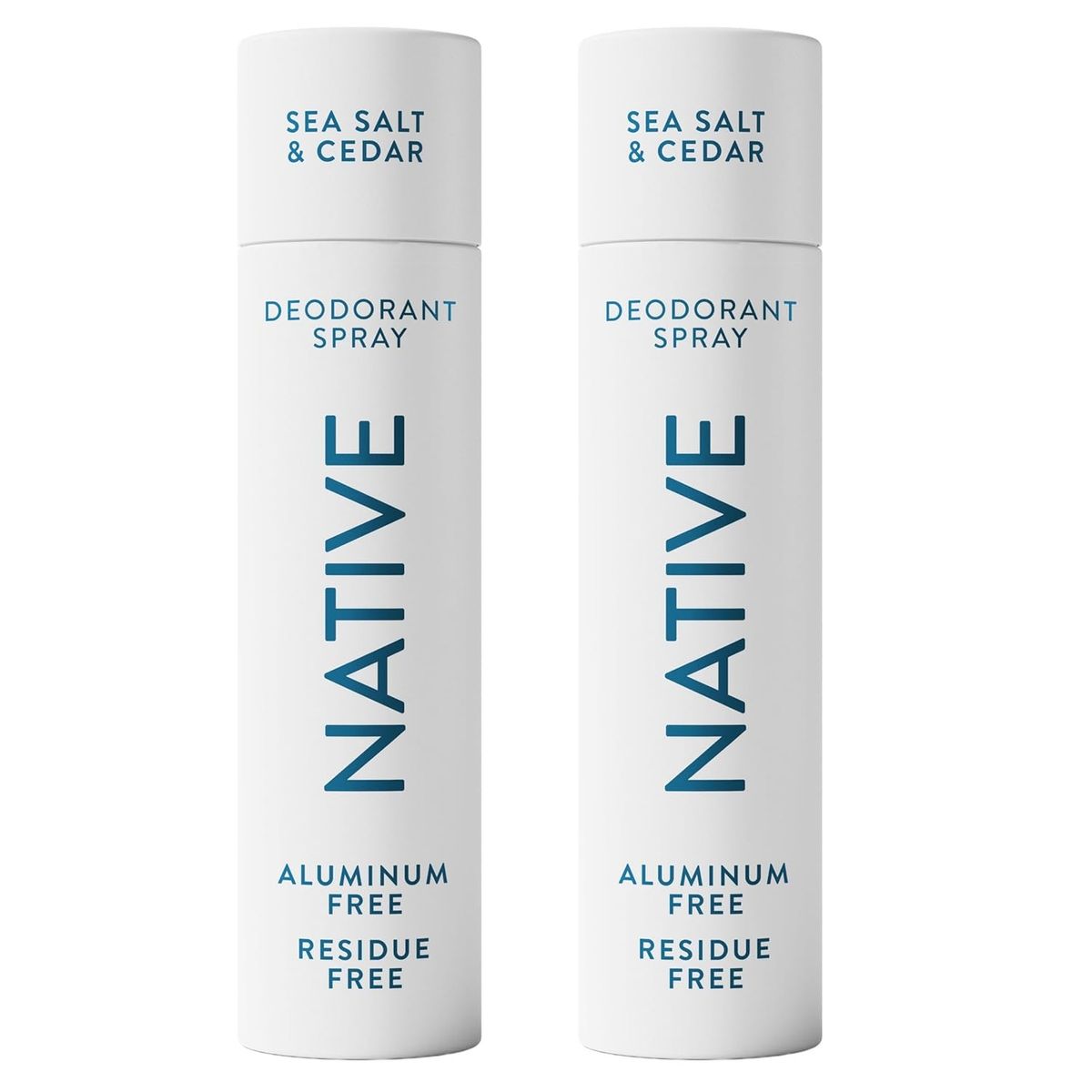 Native Aluminum Free Deodorant & Body Spray (2-Pack) - Salt & Cedar