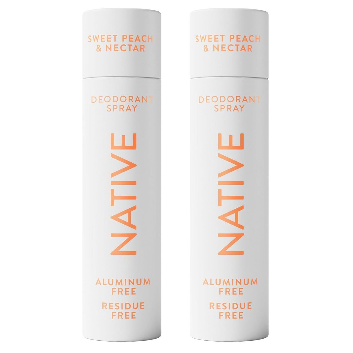 Native Aluminum Free Deodorant & Body Spray (2-Pack) - Peach & Nectar