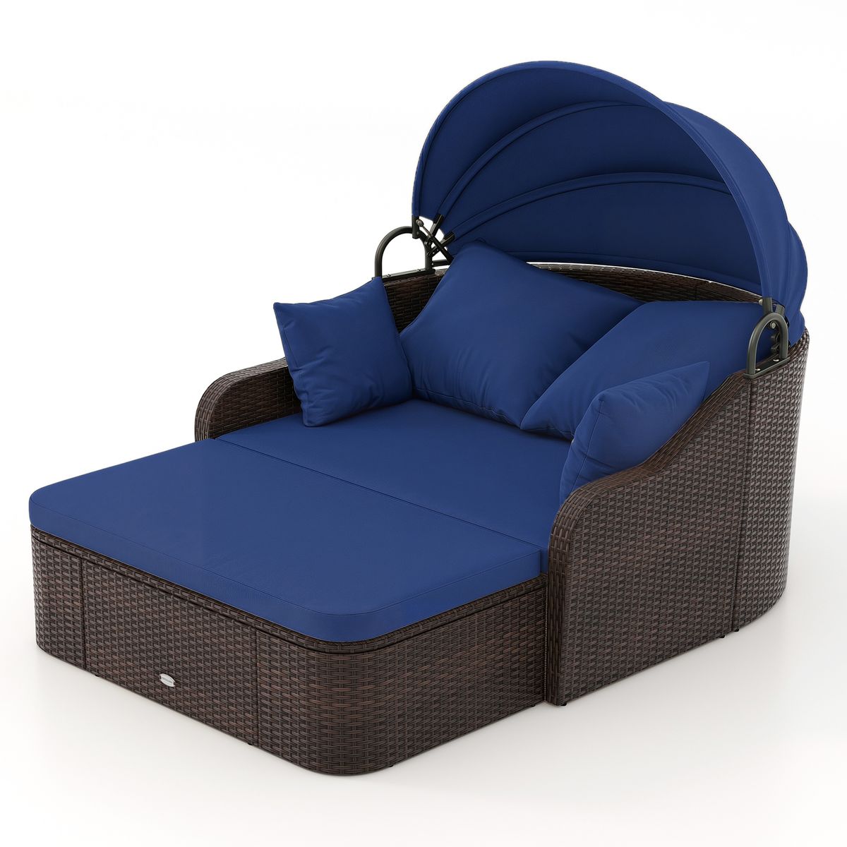 Patio PE Rattan Daybed - Daybed -Navy