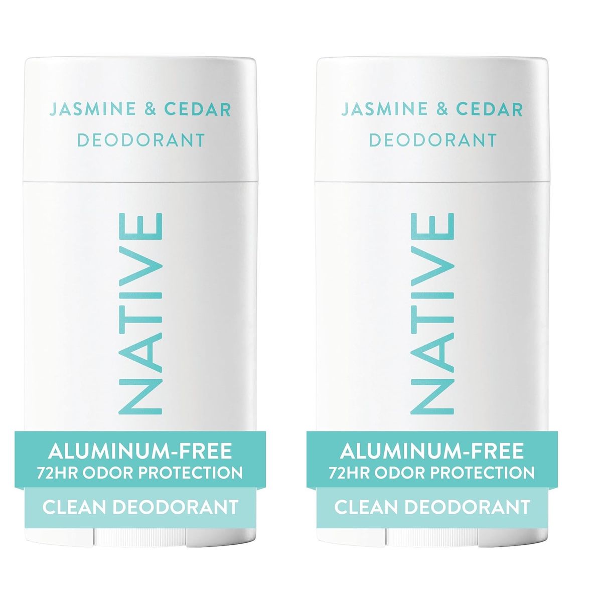 Native Aluminum Free Deodorant (2-Pack) - Jasmine & Cedar