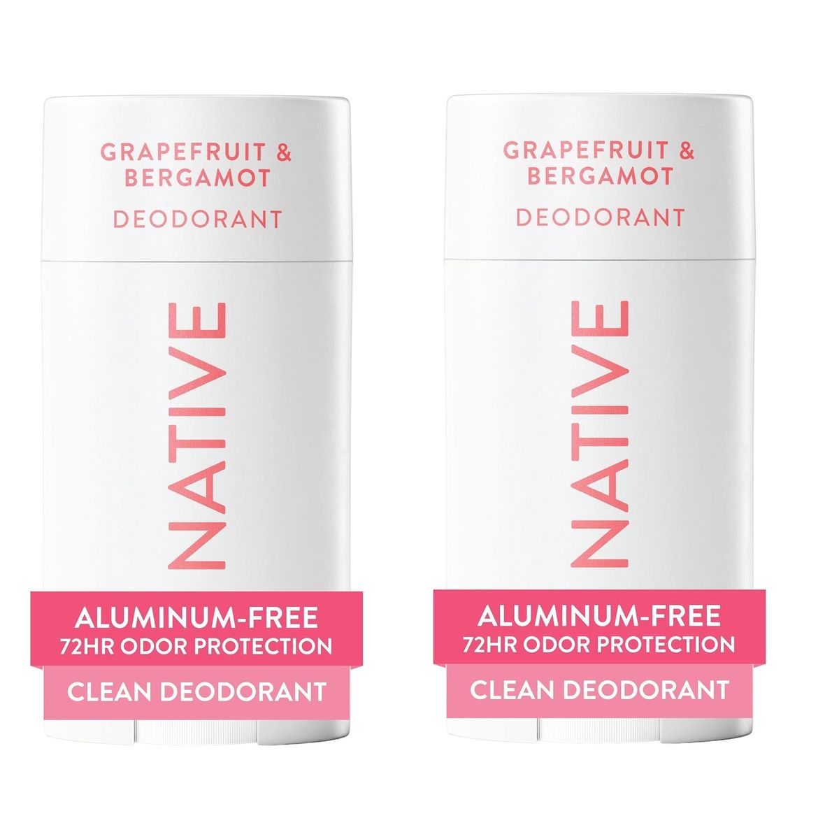 Native Aluminum Free Deodorant (2-Pack) - Grapefruit & Bergamot