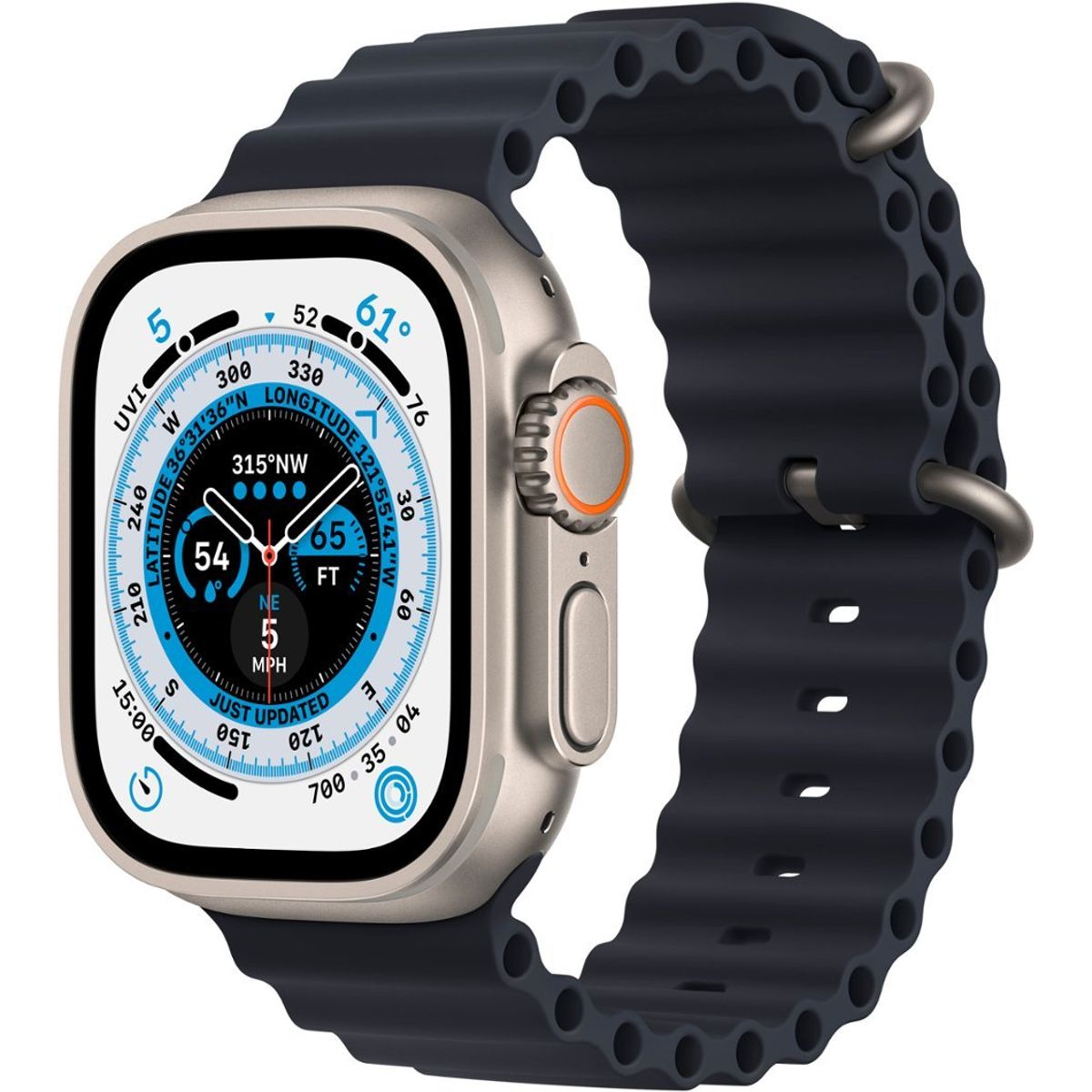 Apple Watch (GPS + LTE) 49MM Titanium Case - Midnight Ocean Band