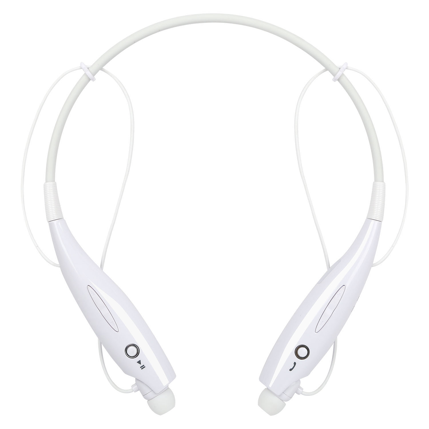 Wireless Neckband Sport Headphones - White