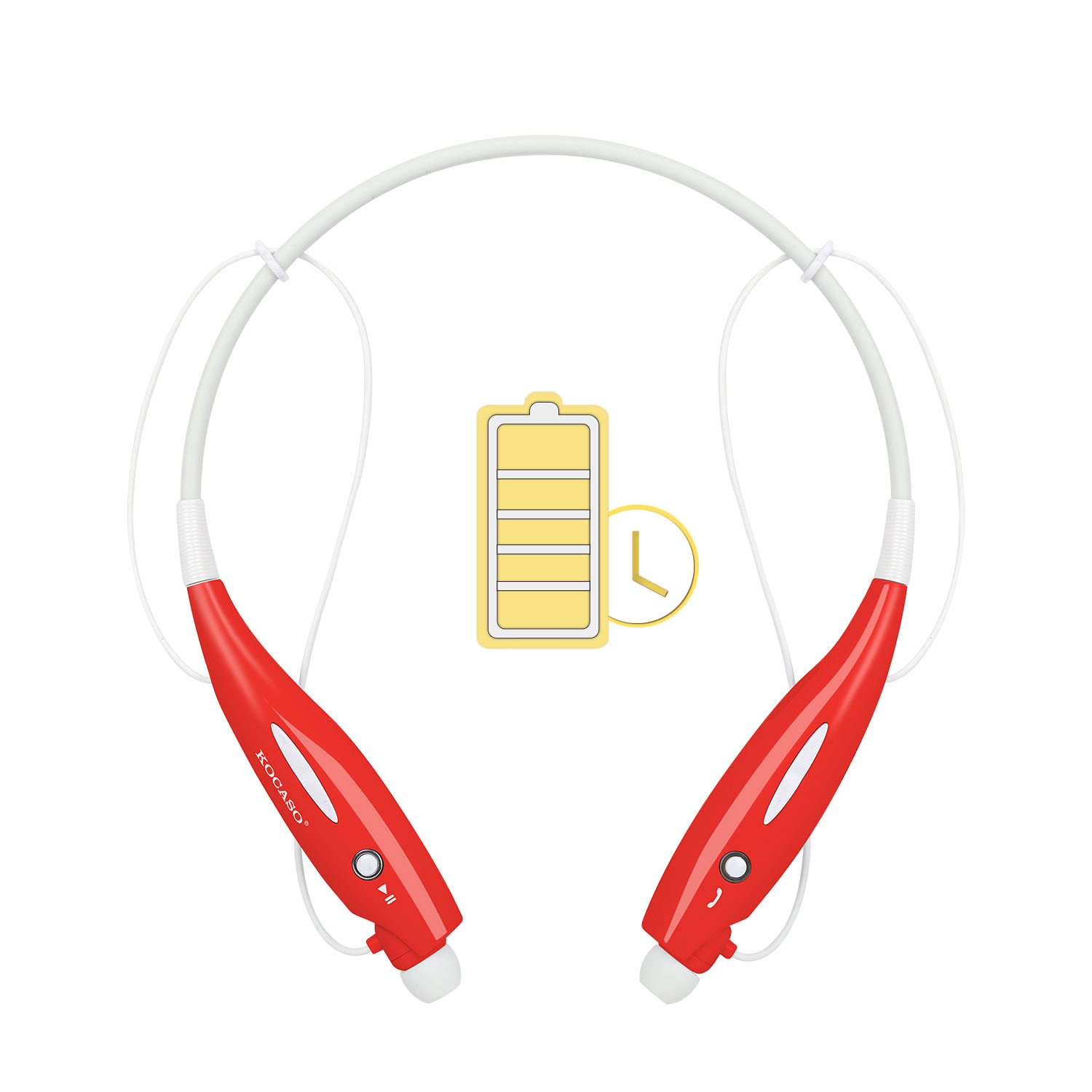 Wireless Sport Stereo Headset - Red