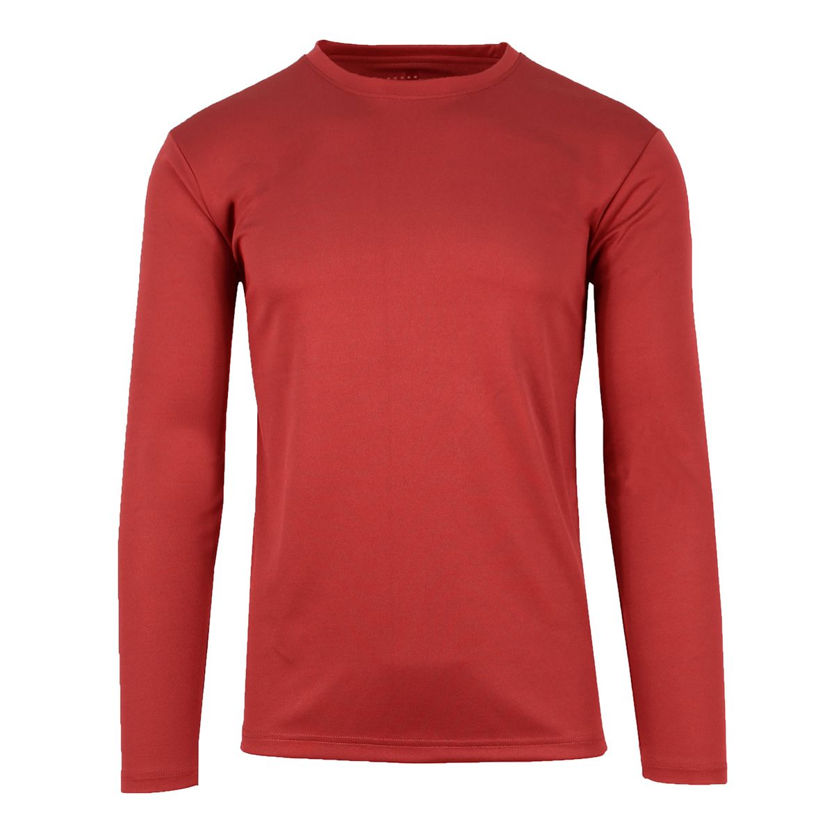 Men's Moisture-Wicking Long Sleeve Performance Tee (1- or 3-Pack) - MLPT-104 - RD - L