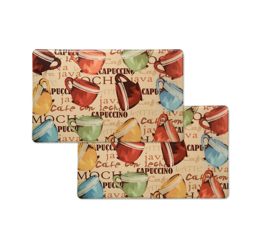 Bibb Home® Anti-Fatigue Cushioned Kitchen Mat (1 or 2-Pack) - Java - 1-Pack