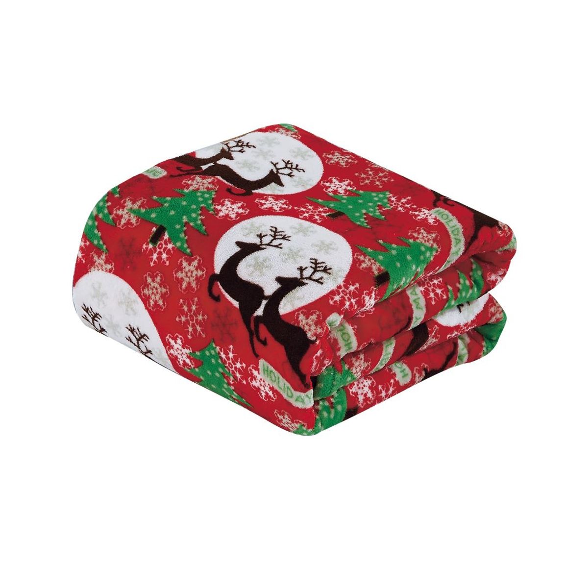 50 x 60-Inch Microplush Holiday Throw Blanket - Holiday Magic