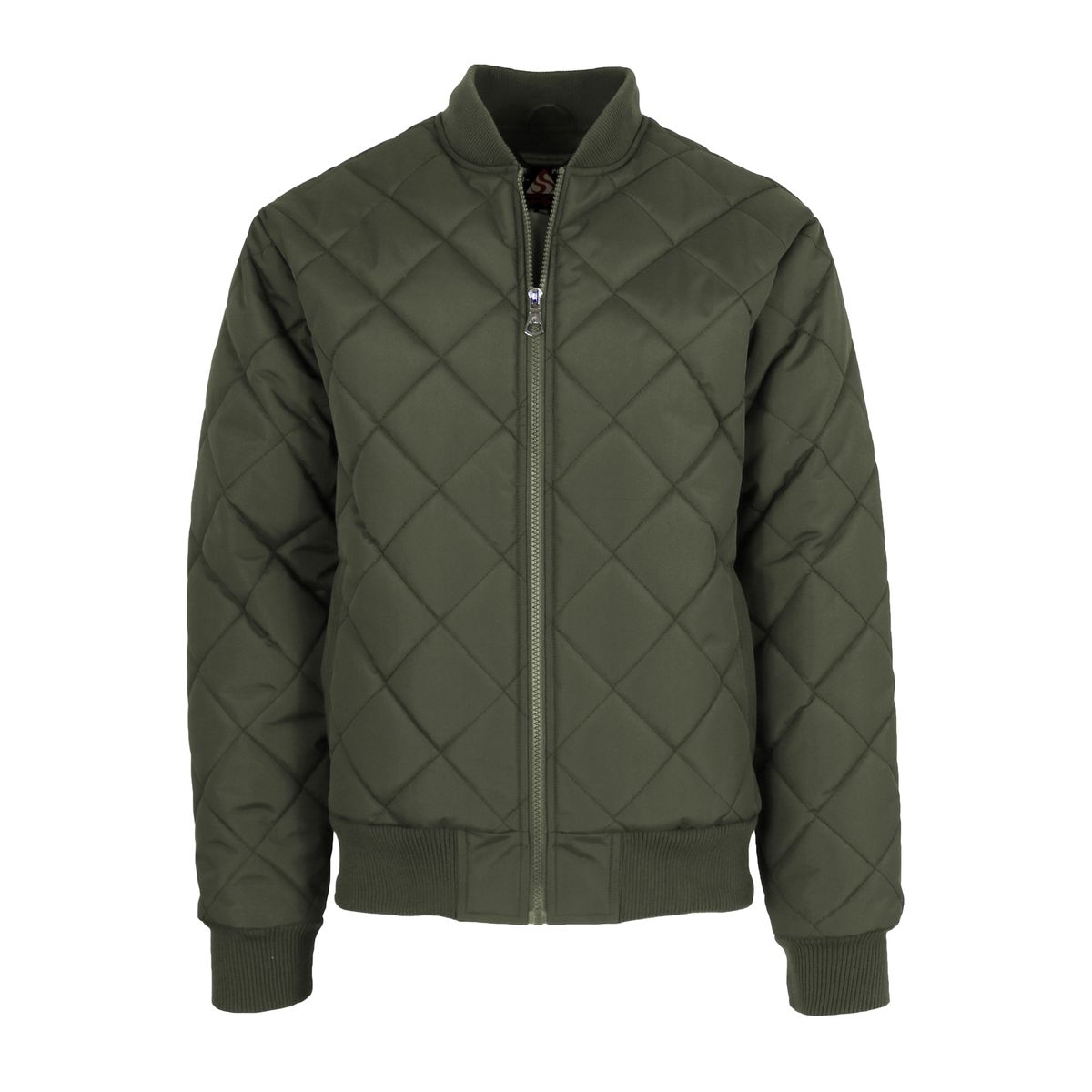 Men's Heavyweight Quilted Bomber Jacket - TSP-7900 - OL - S