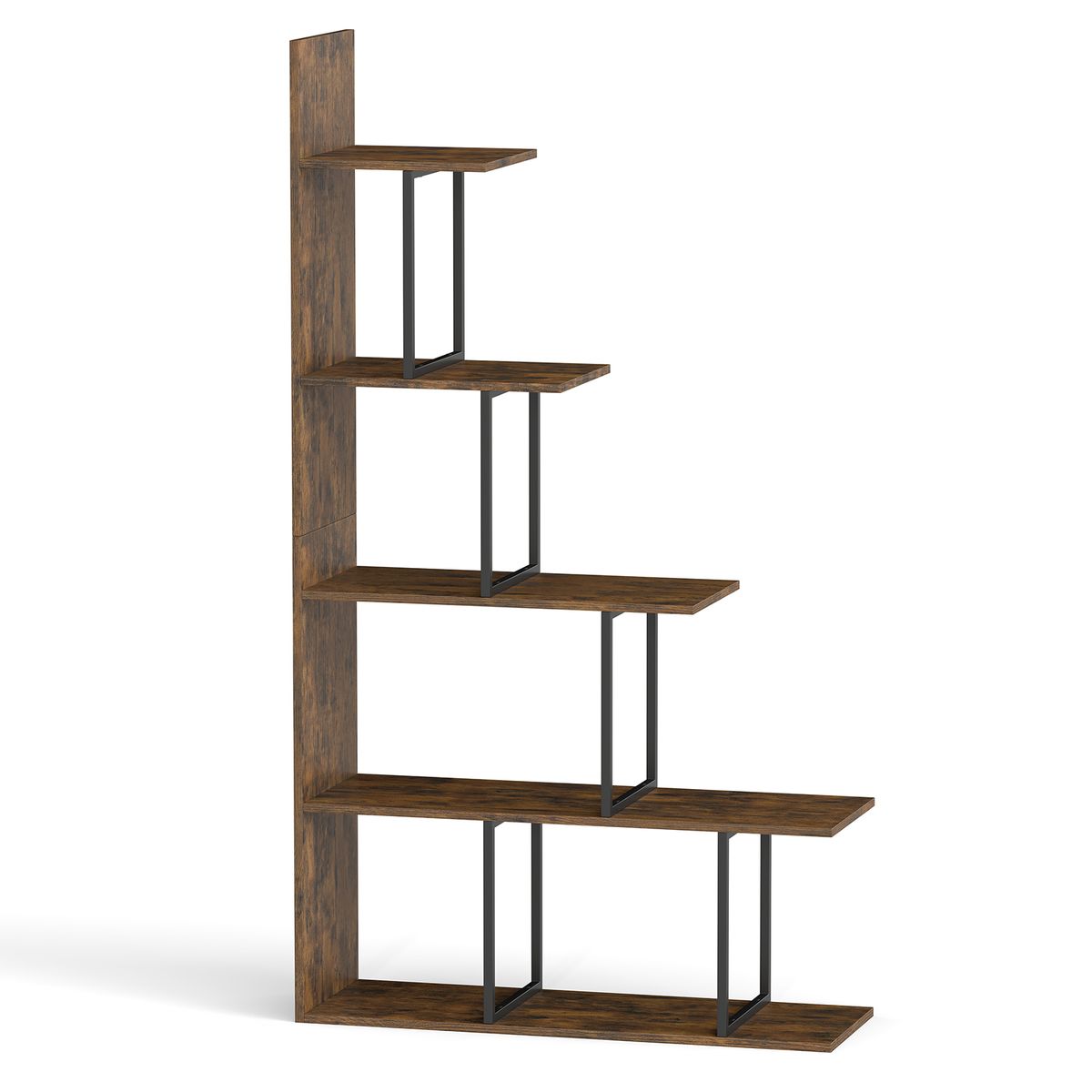 5-Tier Stepped Bookshelf (1- or 2-Pack) - 1 PCS
