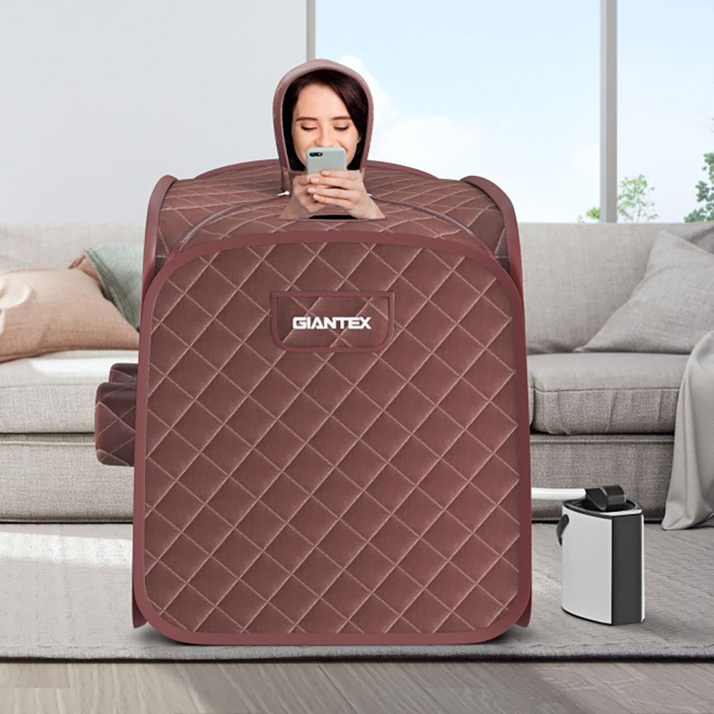 Home Steam Sauna with Powerful 800W Steamer and Free Chair - Portable Sauna CF