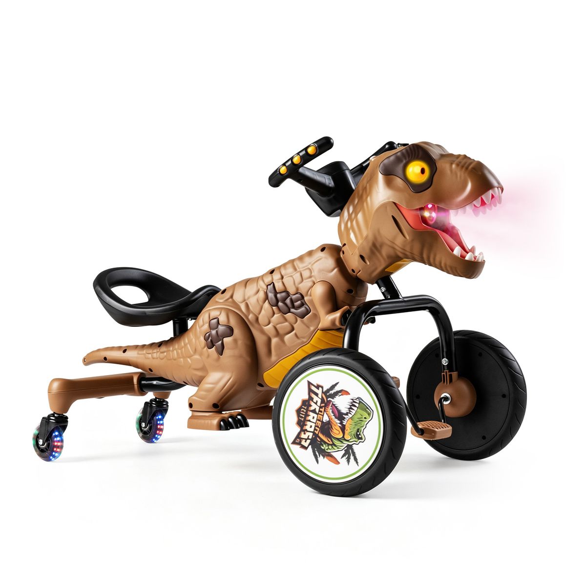 Kids' Dinosaur Drift Tricycle - Brown