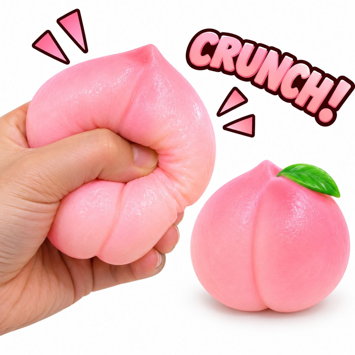 Crunchy Squishies (2-Pack) - Soft Peach
