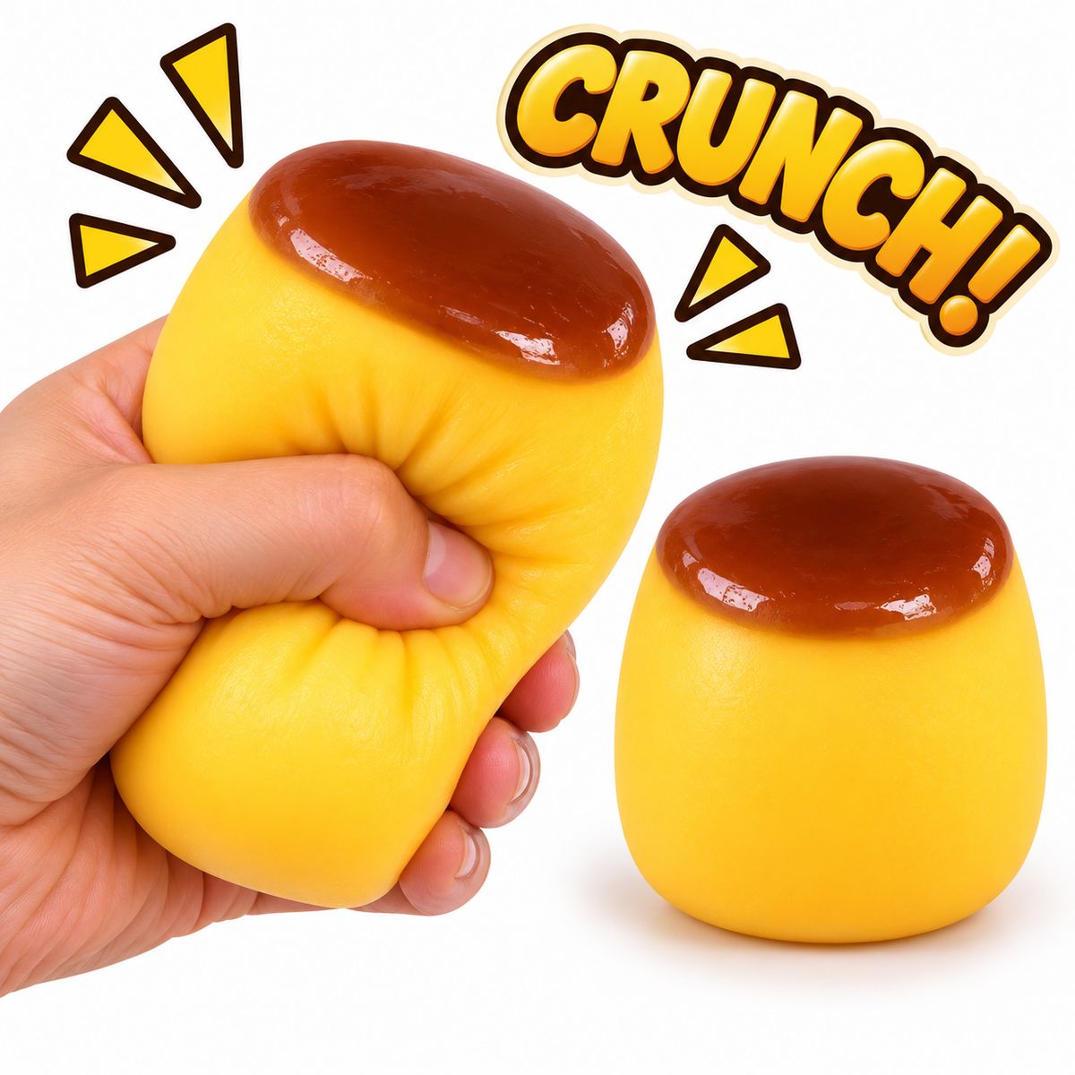 Crunchy Squishies (2-Pack) - Pudding Cup