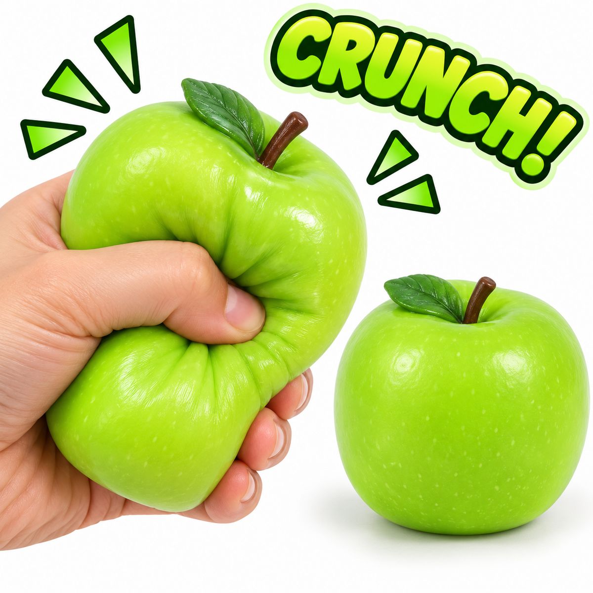 Crunchy Squishies (2-Pack) - Green Apple