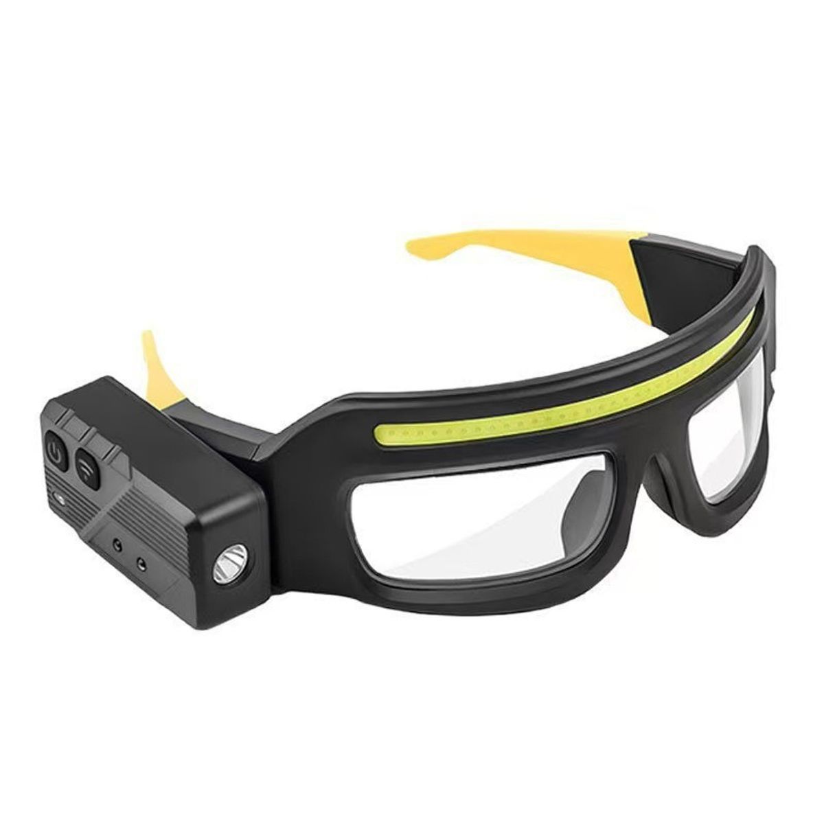 Motion Sensor Safety Glasses with Light - Yellow