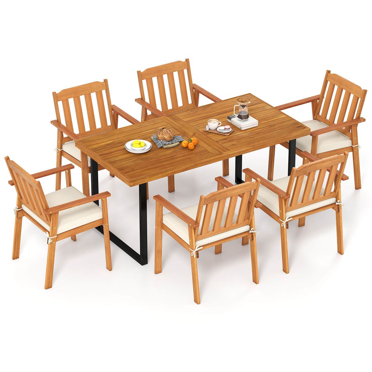 Patio  Dining Table  Set - Table Set-7PCS