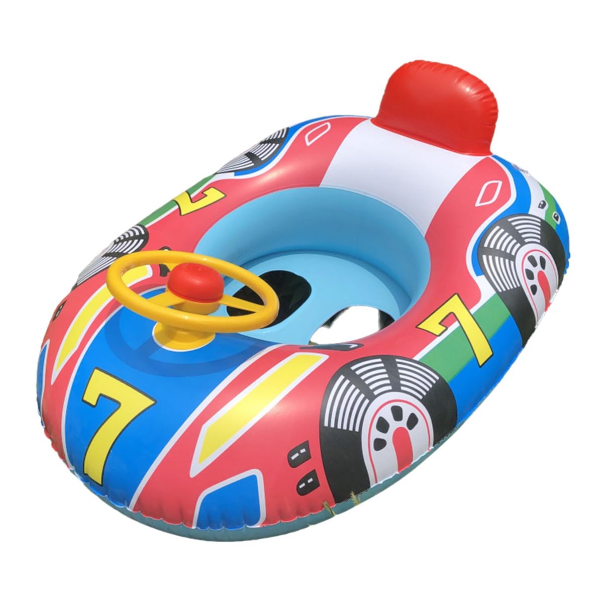 Kids Race Car Inflatable Swim Seat - Style 1-Blue
