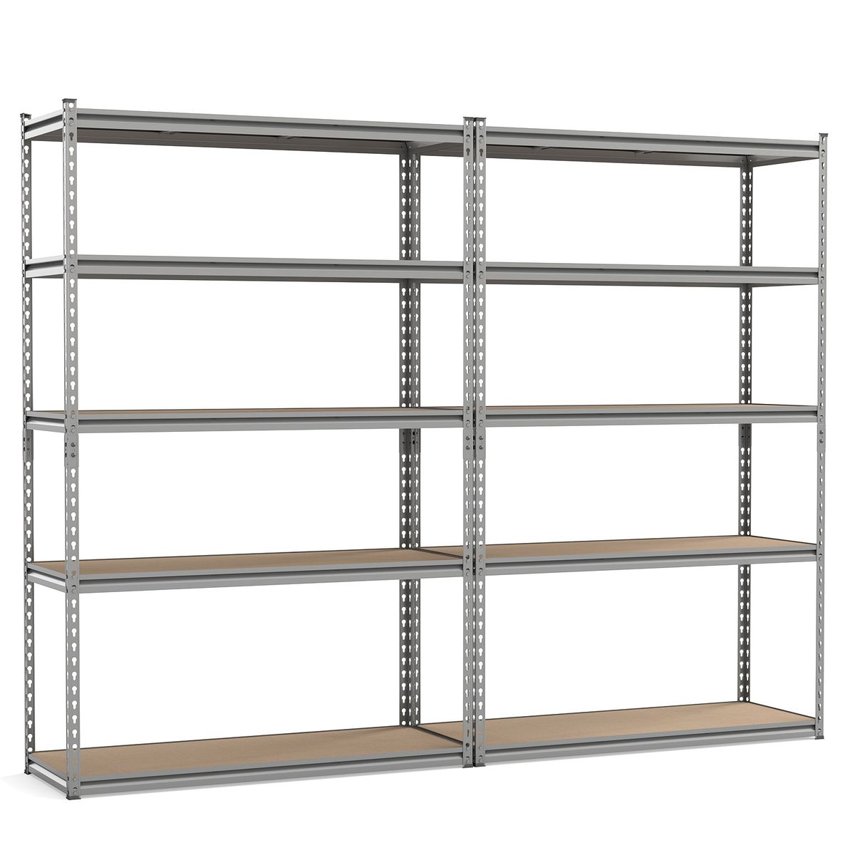 5-Tier Garage Shelving Unit (1- to 4-Pack) - Gray-2