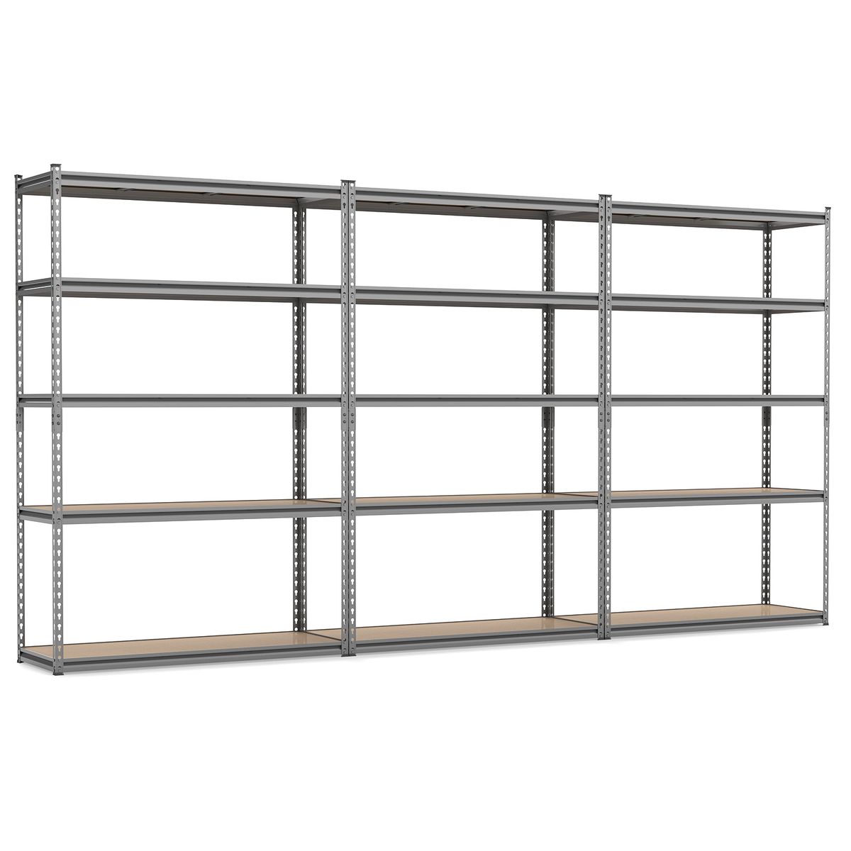 5-Tier Garage Shelving Unit (1- to 4-Pack) - Gray-3