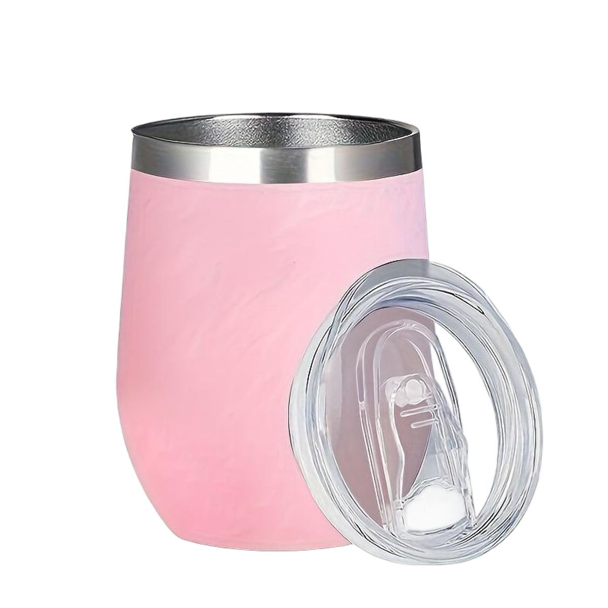 12oz Stainless Steel Tumbler - Light Pink
