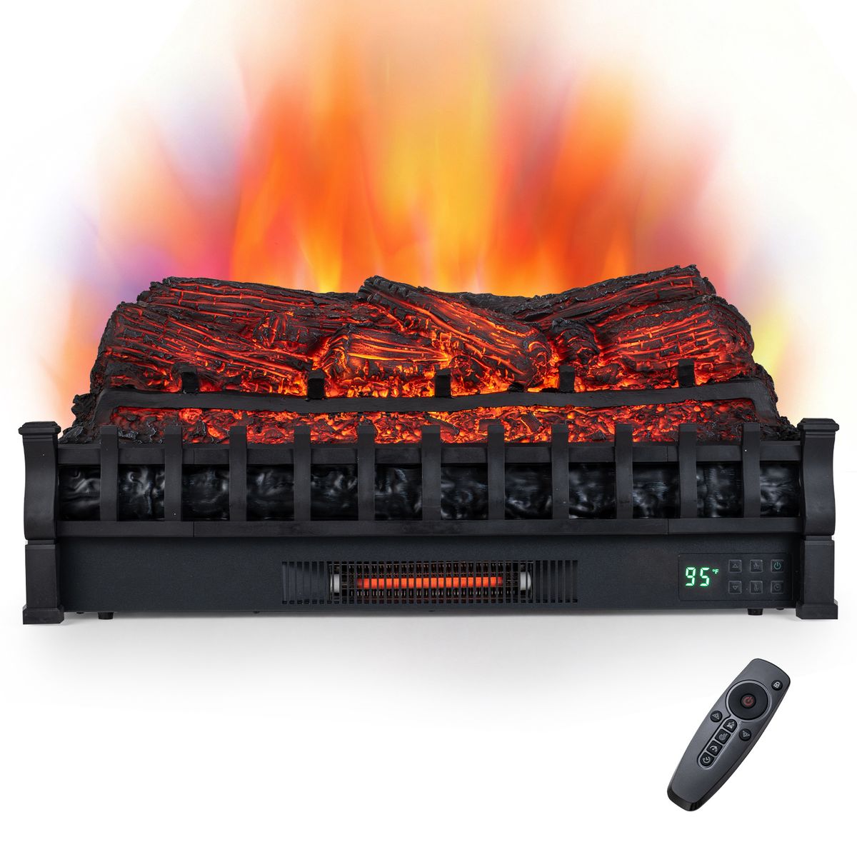 Electric Fireplace Insert - Lemonwood Set