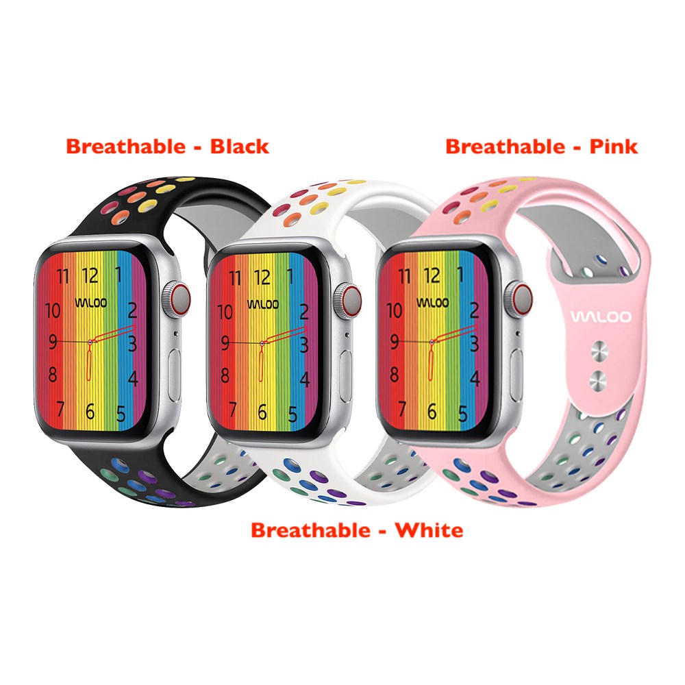 Waloo&reg; Pride Apple Watch Band or Storage Bag - 42/44/45 MM-Breathable White