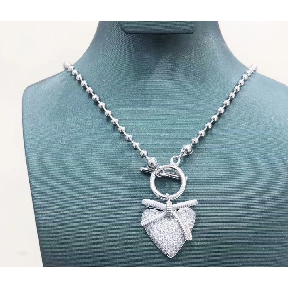 Chic Cubic Zirconia Necklace - Heart
