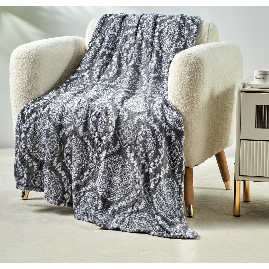 50 x 60-Inch Super-Soft Printed Throw - Gracey