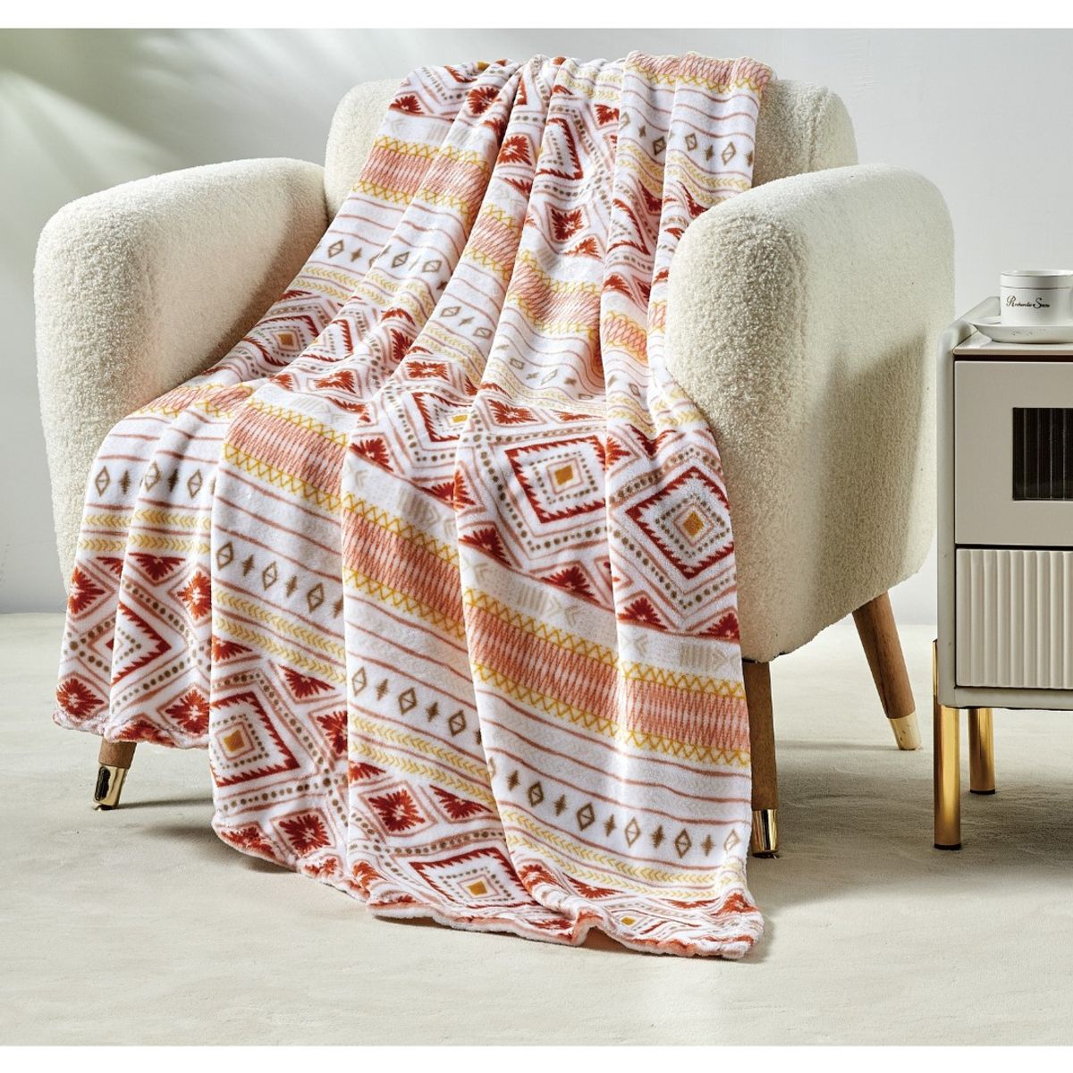 50 x 60-Inch Super-Soft Printed Throw - Nayati