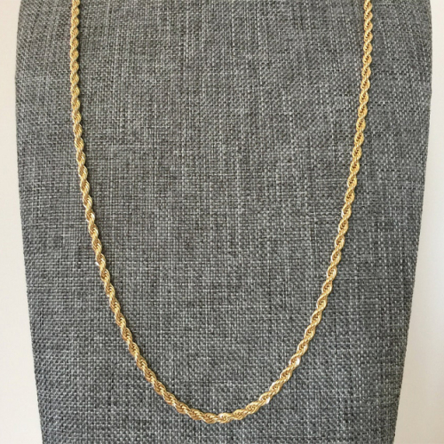 24" Italian Rope Link Chain - Italian Rope Link Chain