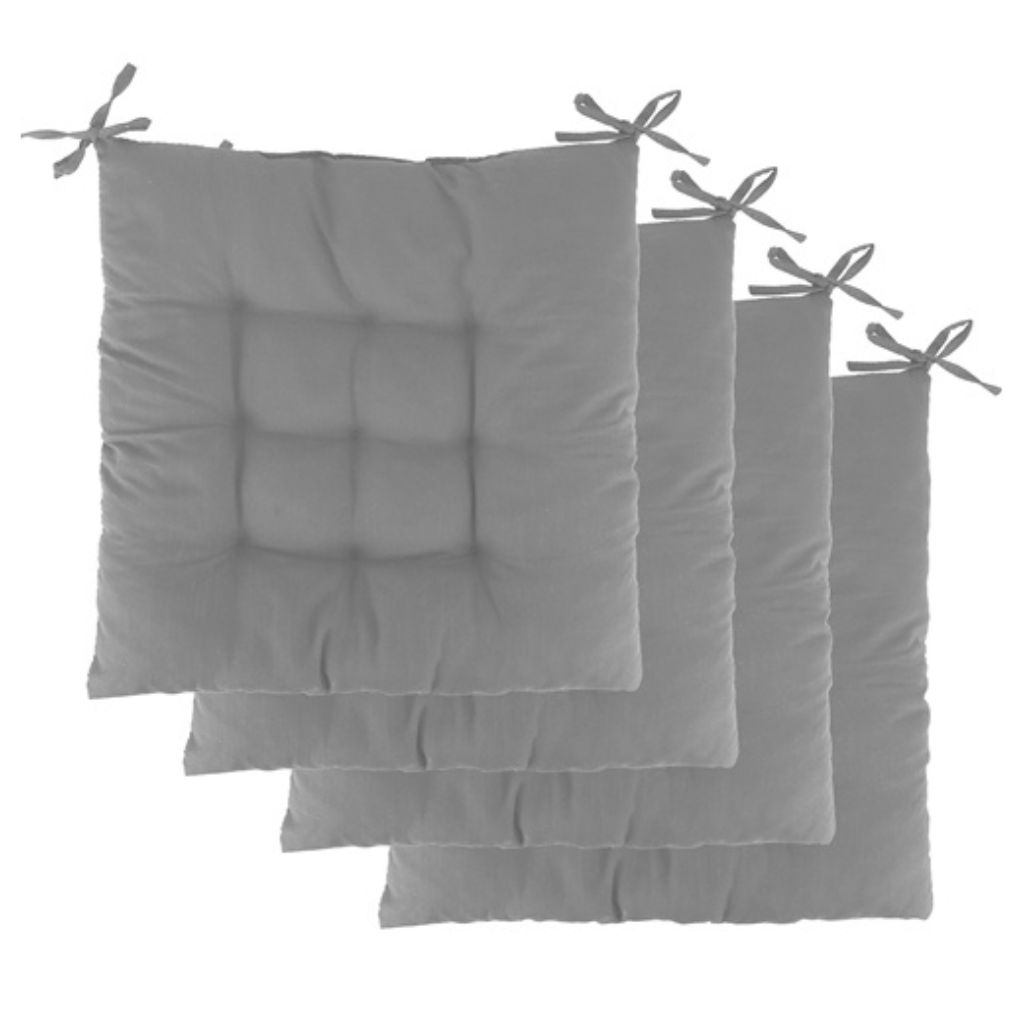 Chair Cushion Pads (Set of 4) - Grey