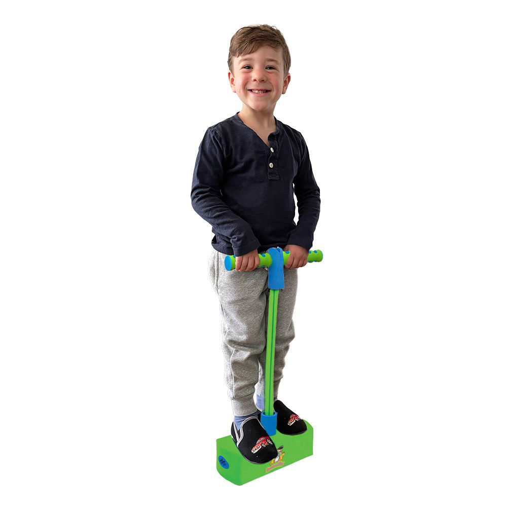 Hop & Squeak Pogo Stick - Green/Blue