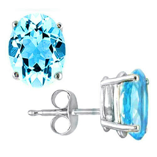Stunning Sky Blue Stud Earrings - Stunning Sky Blue Stud Earrings