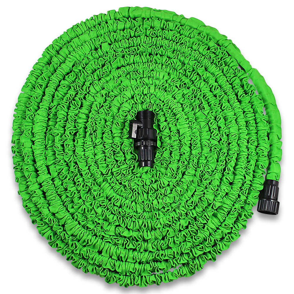 Deluxe 25- to 100-Foot Expandable Hose - Expandable 75' Hose - Green