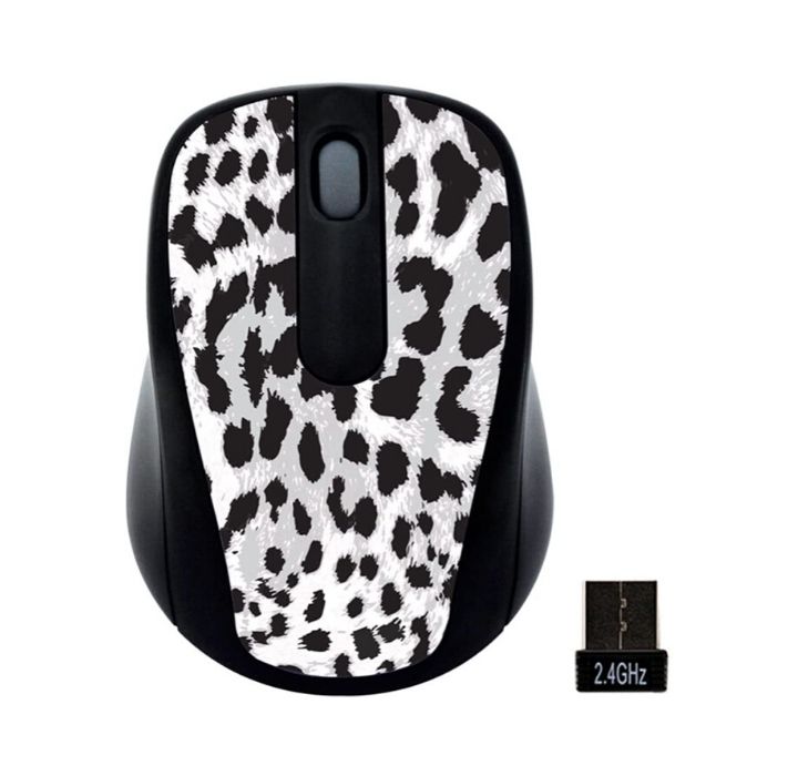 Gear Head Wireless Optical Mouse with Nano Receiver (1- or 2-Pack) - Leopard (1-Pack)
