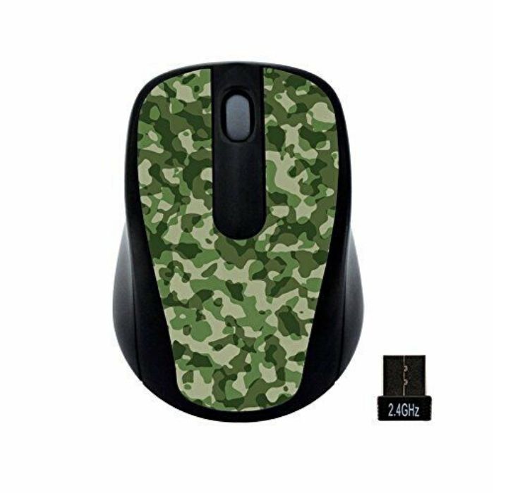 Gear Head Wireless Optical Mouse with Nano Receiver (1- or 2-Pack) - Camo + Leopard (1-Each)