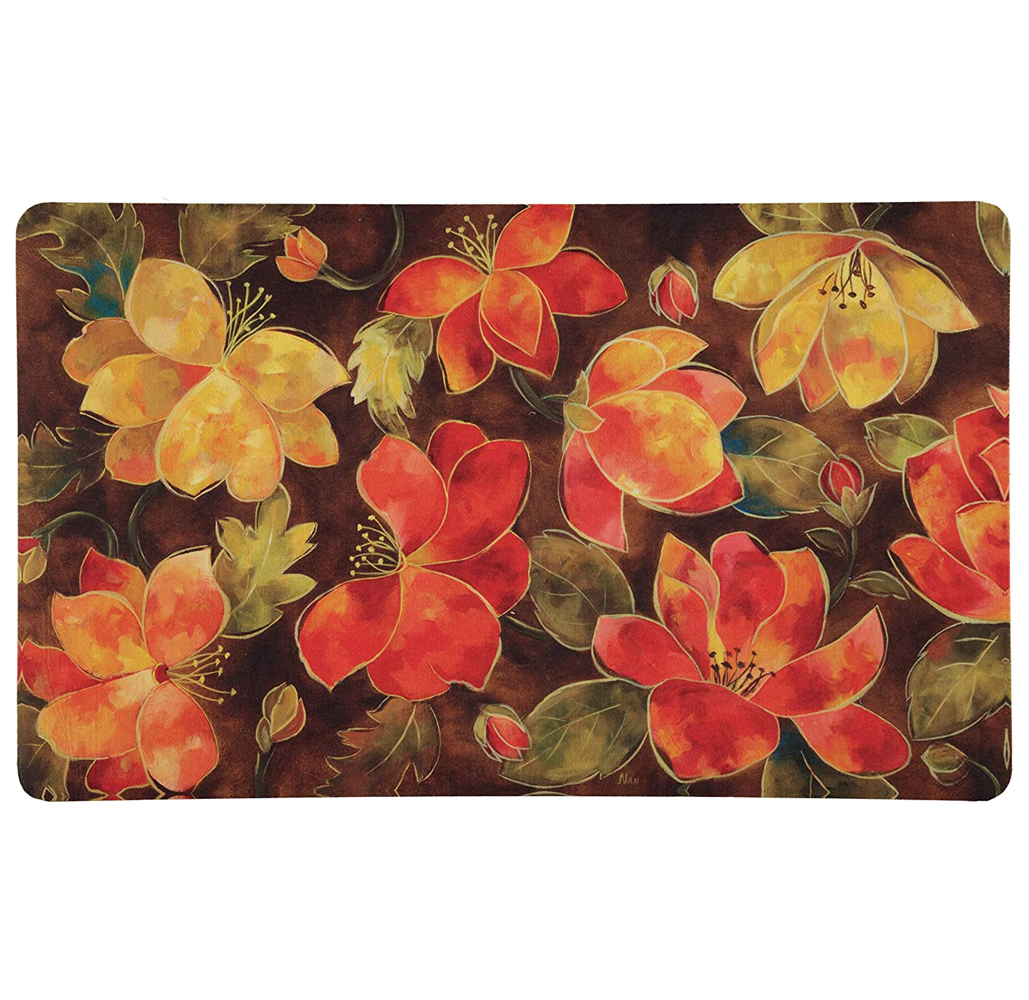 Anti-Fatigue Cushioned Kitchen Mat (2-Pack) - Spring Bloom