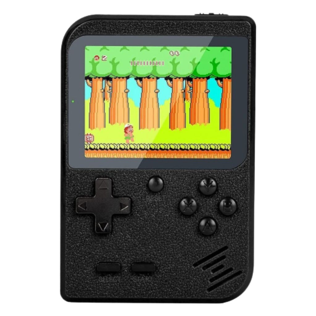 Handheld Game Console with 400 Built-in Games & Controller - Black