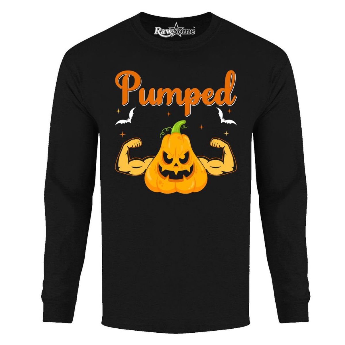Men's Creepy Halloween Long Sleeve Shirt - Small - Pumped