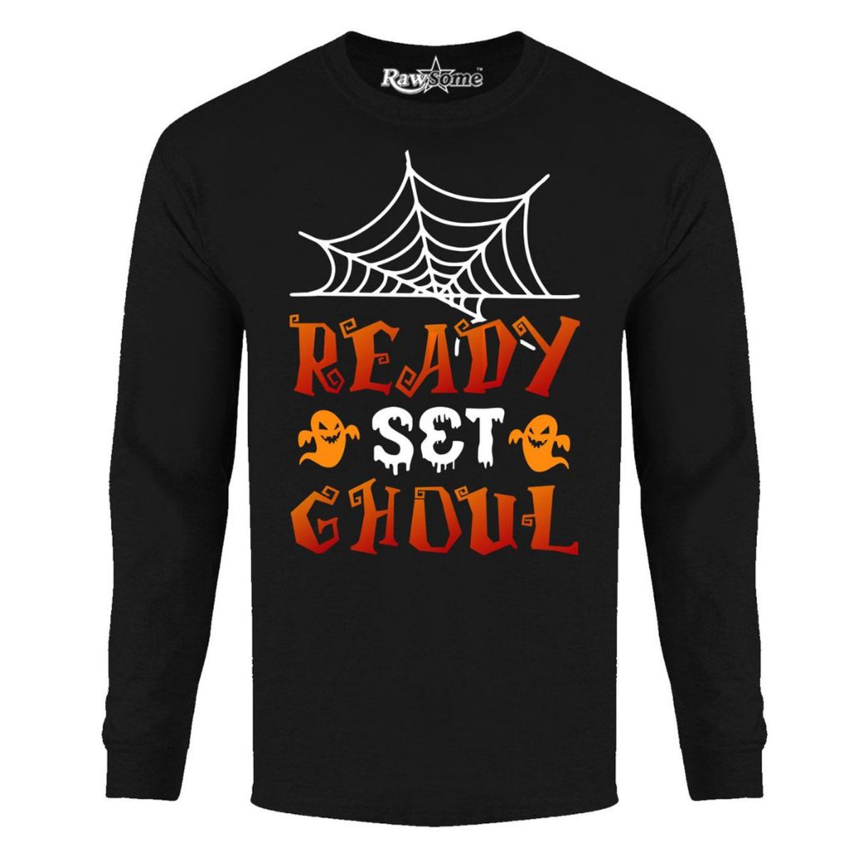 Men's Creepy Halloween Long Sleeve Shirt - Medium - Ready Set Ghoul