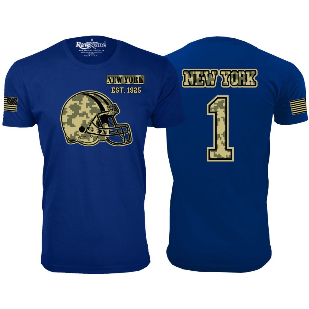 Men's Ultimate Camo Football Team Color T-Shirt - Small - New York