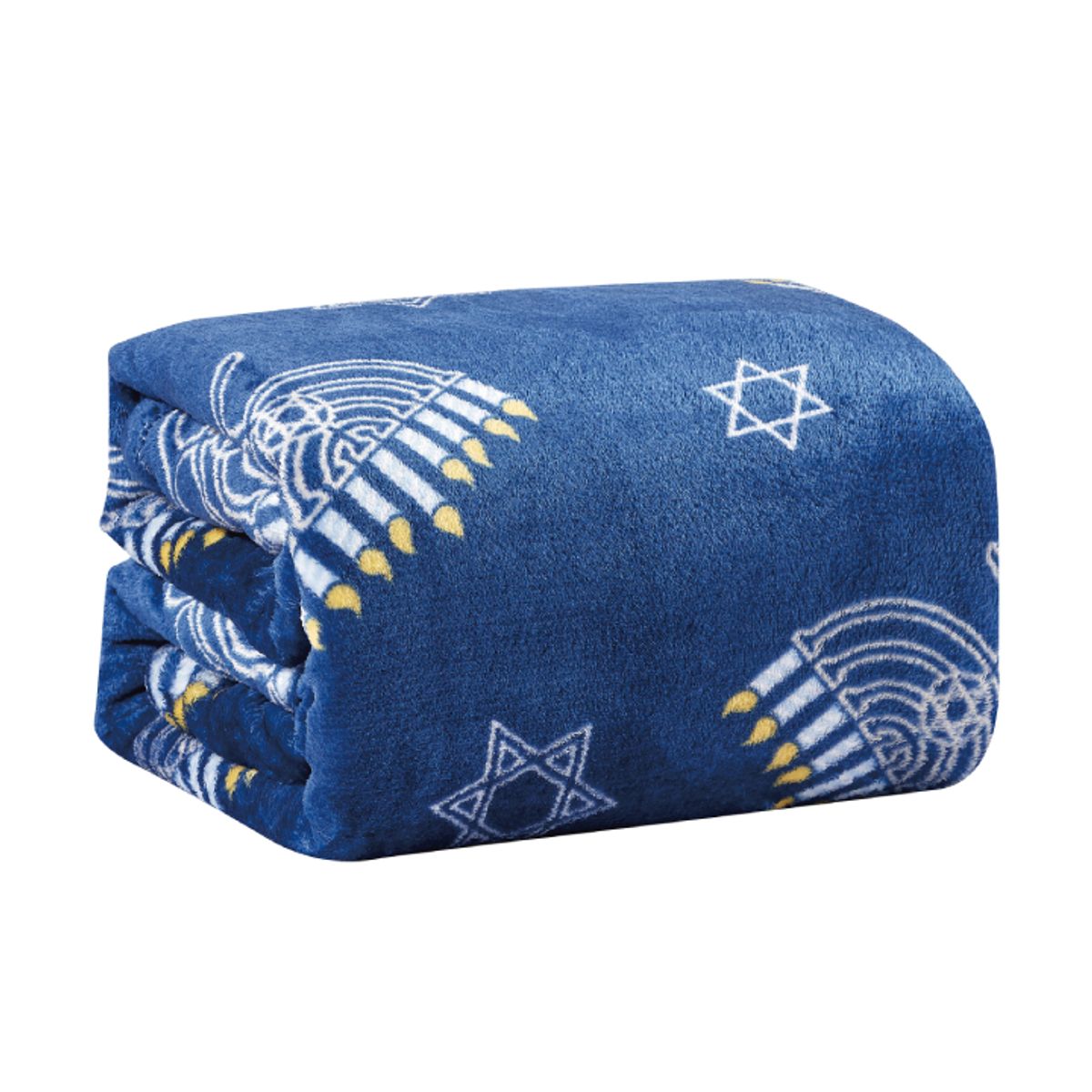 Noble House Soft Fleece Winter Holiday Throw Blanket - HANUKKAH