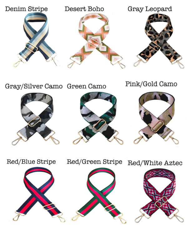 Compact Emmy Courier (Choose Your Strap) - Gray / Red/Green Stripe