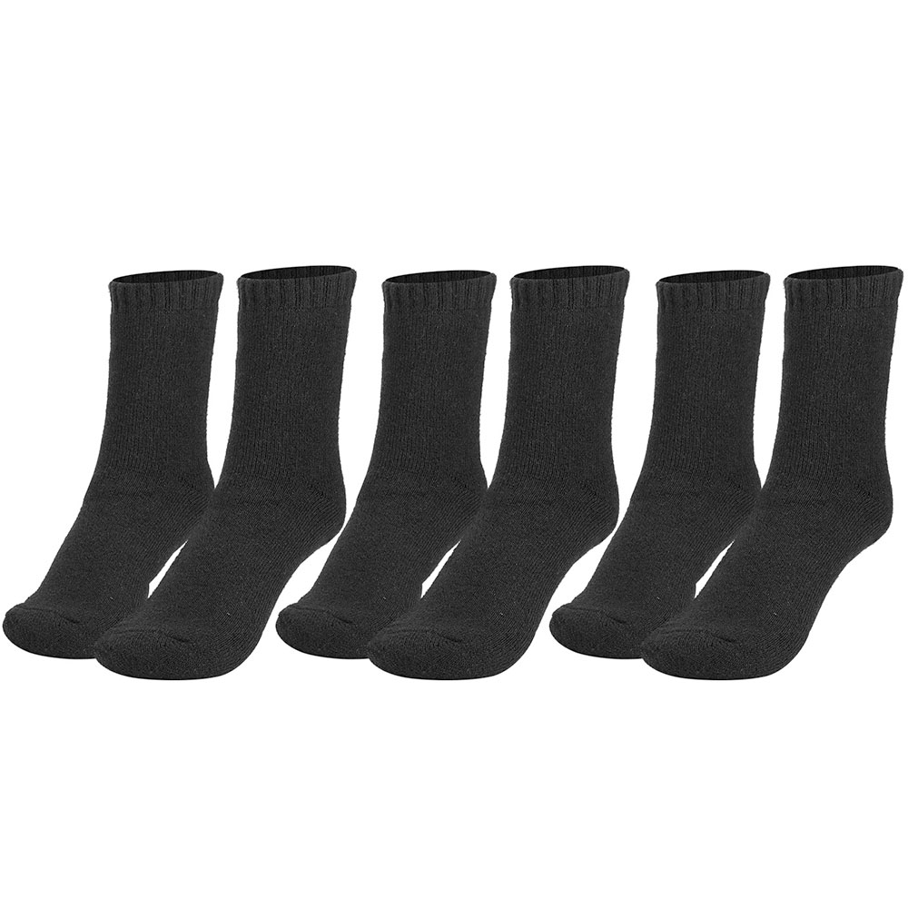 N'Polar&trade; Men's Wool Socks (3-Pairs) - N'POLAR 3 Pairs Mens Wool Socks BLK